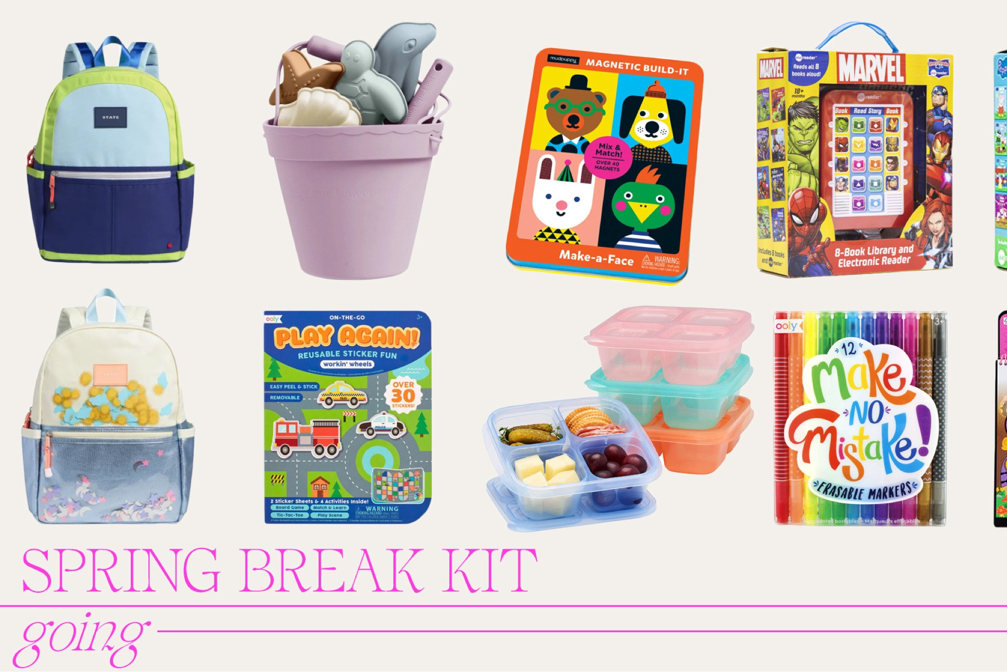 Spring break essentials for those taking plane, train or automobile 🚗 ✈️ 🚂 #springbreak

#LTKfamily #LTKSeasonal #LTKbaby