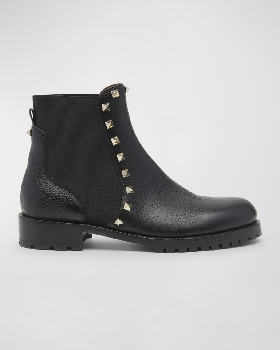 Valentino Garavani Rockstud Beatle Chelsea Ankle Boots | Neiman Marcus