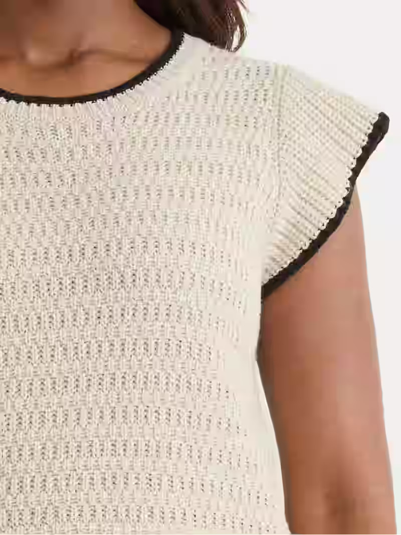 Time and Tru Women's Flutter Sleeve Sweater, Lightweight, Sizes XS-XXXL | Walmart (US)