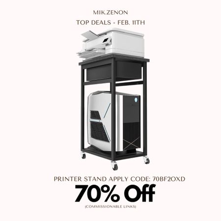 Price Drop Alert 🚨 70% off this office tower stand that can hold your computer and printer. The cart has flexible movement and is suitable for most computers!

#LTKhome #LTKunder100 #LTKsalealert