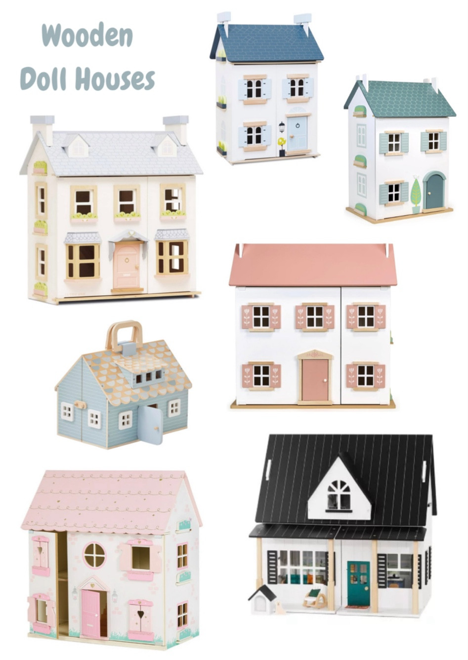 Little girl wooden doll houses 💖 
doll house/ baby girl gift guide/ toddler girl christmas/ little girl gift ideas 

#LTKGiftGuide #LTKFamily #LTKKids