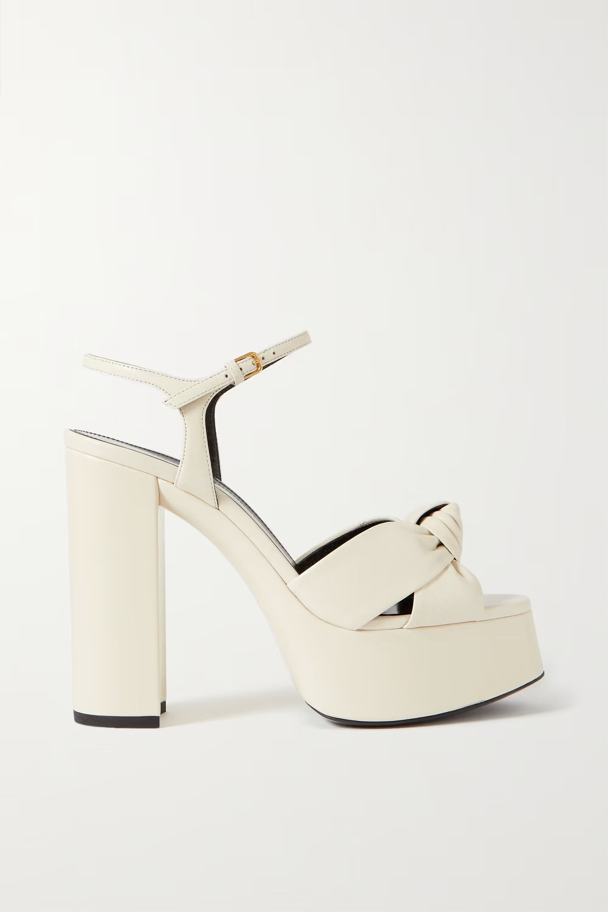 Bianca knotted leather platform sandals | NET-A-PORTER (UK & EU)