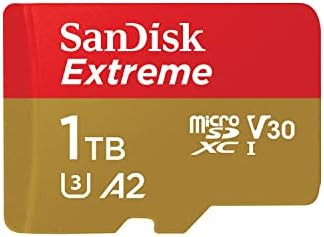 SANDISK 1TB Extreme microSDXC UHS-I Memory Card with Adapter - C10, U3, V30, 4K, 5K, A2, Micro SD... | Amazon (US)