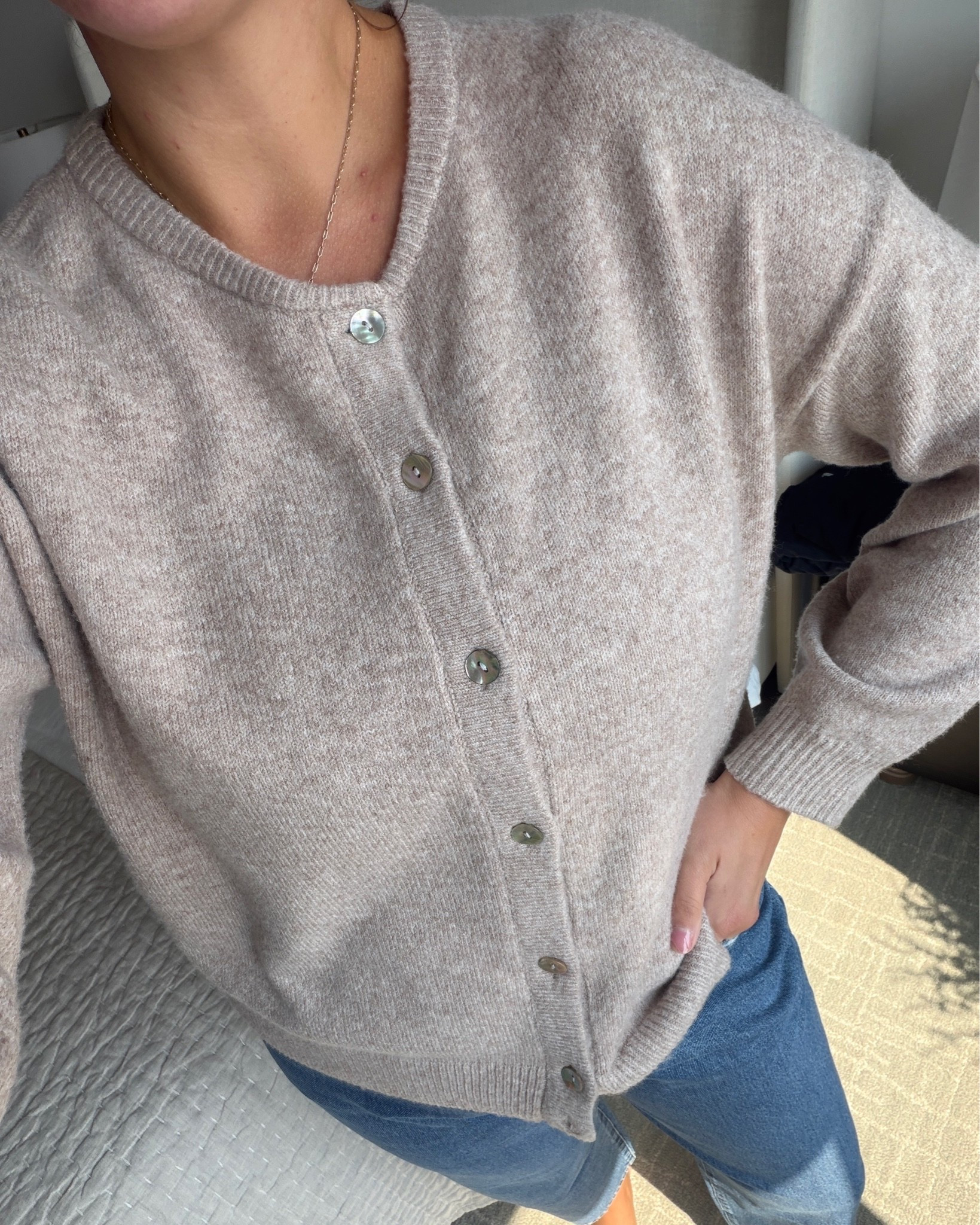 The perfect neutral cardigan for fall 🤎 Soft, cozy and easy to style with denim for an effortless everyday look. Such a good elevated basic to wear now and layer later.

neutral cardigan, fall outfit, cozy sweater, everyday style, elevated basics, denim outfit, transitional fashion, fall fashion, classic style, casual chic

#LTKSeasonal #LTKmomlife #LTKootd