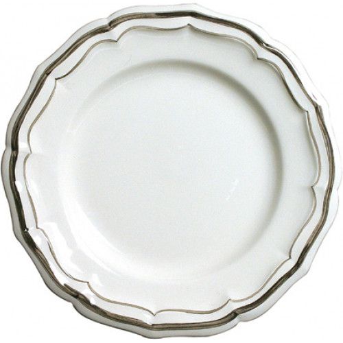 Gien France Filet Taupe Dinner Plate 10 1/4" Dia | Gracious Style
