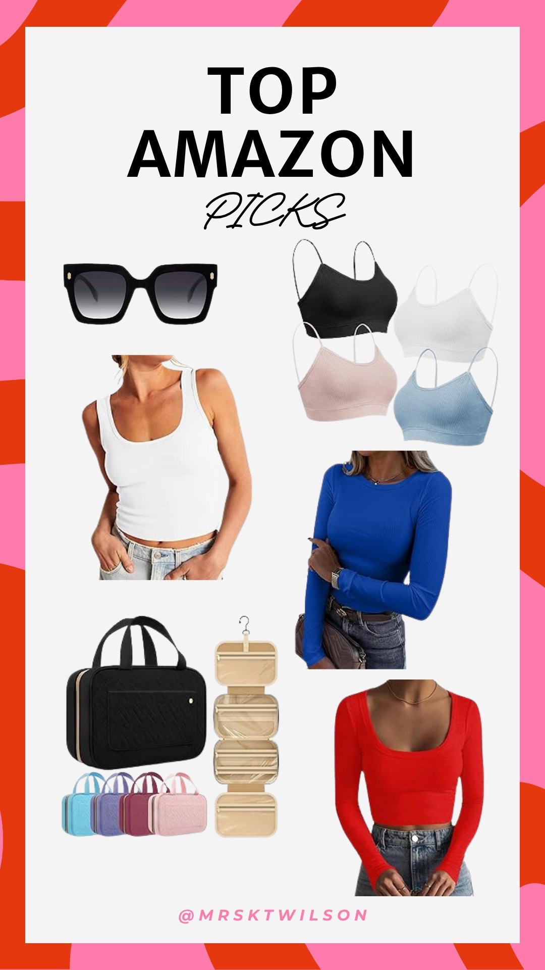 My favorite amazon basics! These tops all come in tons of colors and I love the bralettes. The best prices and we love a great Amazon find! 