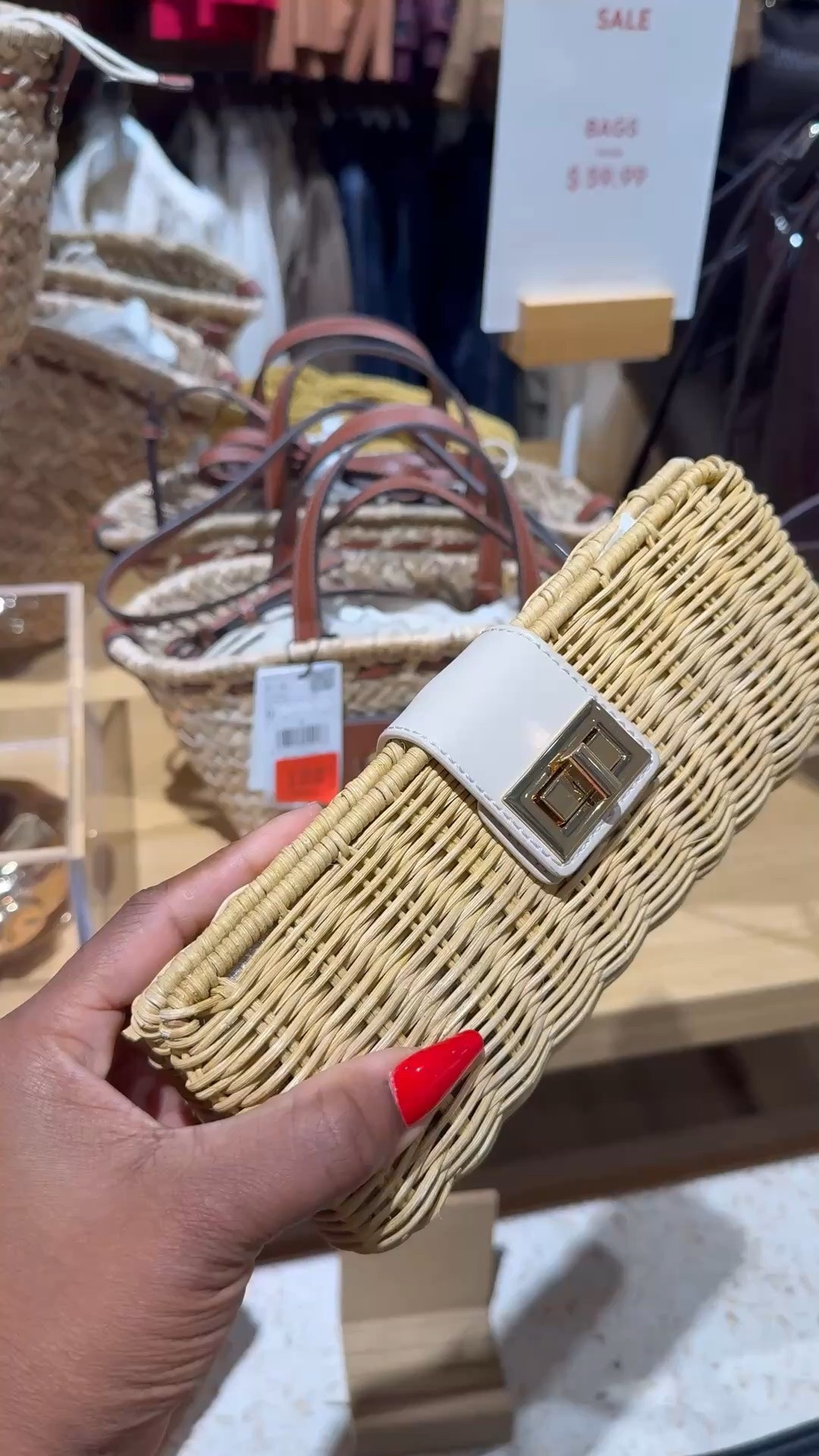 Wicker clutch bag at mango

#LTKSeasonal