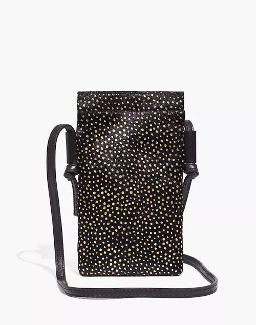 The Smartphone Crossbody Bag: Metallic Dot Calf Hair Edition | Madewell