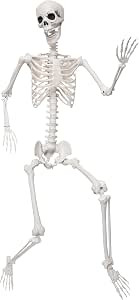 5.9Ft Giant Skeleton Life Size Human Bones with Movable Joints for Halloween Props Decorations | Amazon (US)