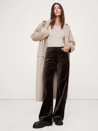 The Icon Classic Wide-Leg Velvet Pant40% off applied at checkoutProduct Selections CA$170.00Prepp... | Banana Republic (CA)