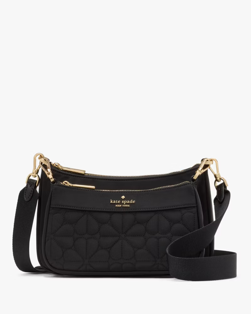 Duet Quilted Fabric Small Crossbody | Kate Spade Outlet