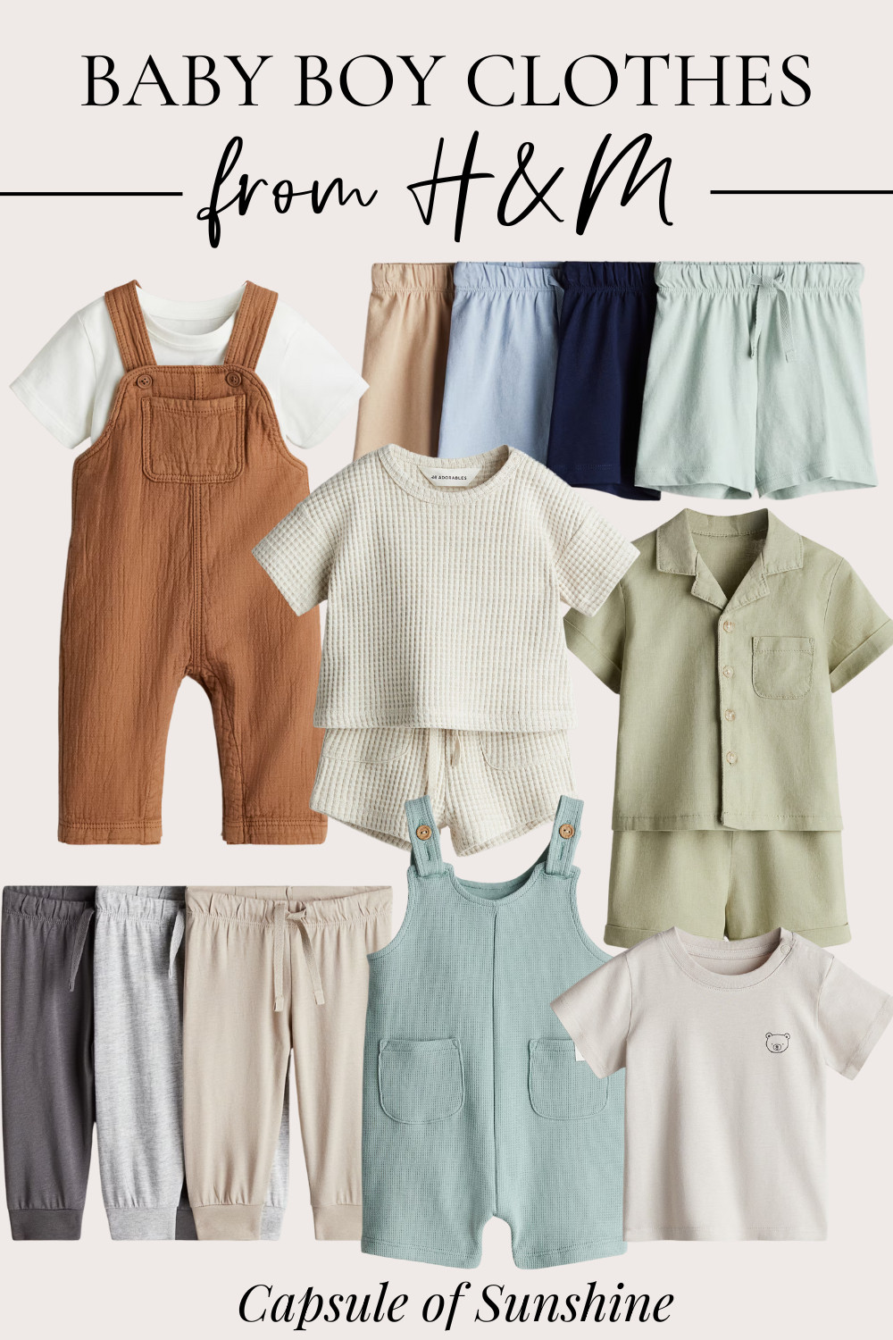 Looking for stylish and comfy baby boy clothes that won’t break the bank? This roundup from H&M is full of neutral tones, soft fabrics, and mix-and-match pieces perfect for everyday wear. From cozy joggers and waffle sets to adorable overalls and summer-ready shorts, these outfits are both practical and picture-perfect for your little one.

baby boy clothes | H&M baby finds | capsule wardrobe for baby | toddler boy outfits | neutral baby clothes | baby style inspiration | minimalist baby fashion | baby clothes roundup | comfy baby outfits 

 #LTKBaby #LTKBump #LTKKids