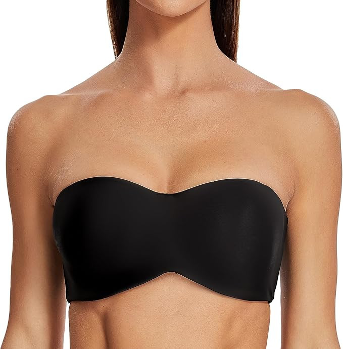 MELENECA Women's Strapless Bra for Large Bust Minimizer Unlined Bandeau with Underwire | Amazon (US)