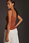 Pilcro Faux Suede Corset Tank | Anthropologie (US)