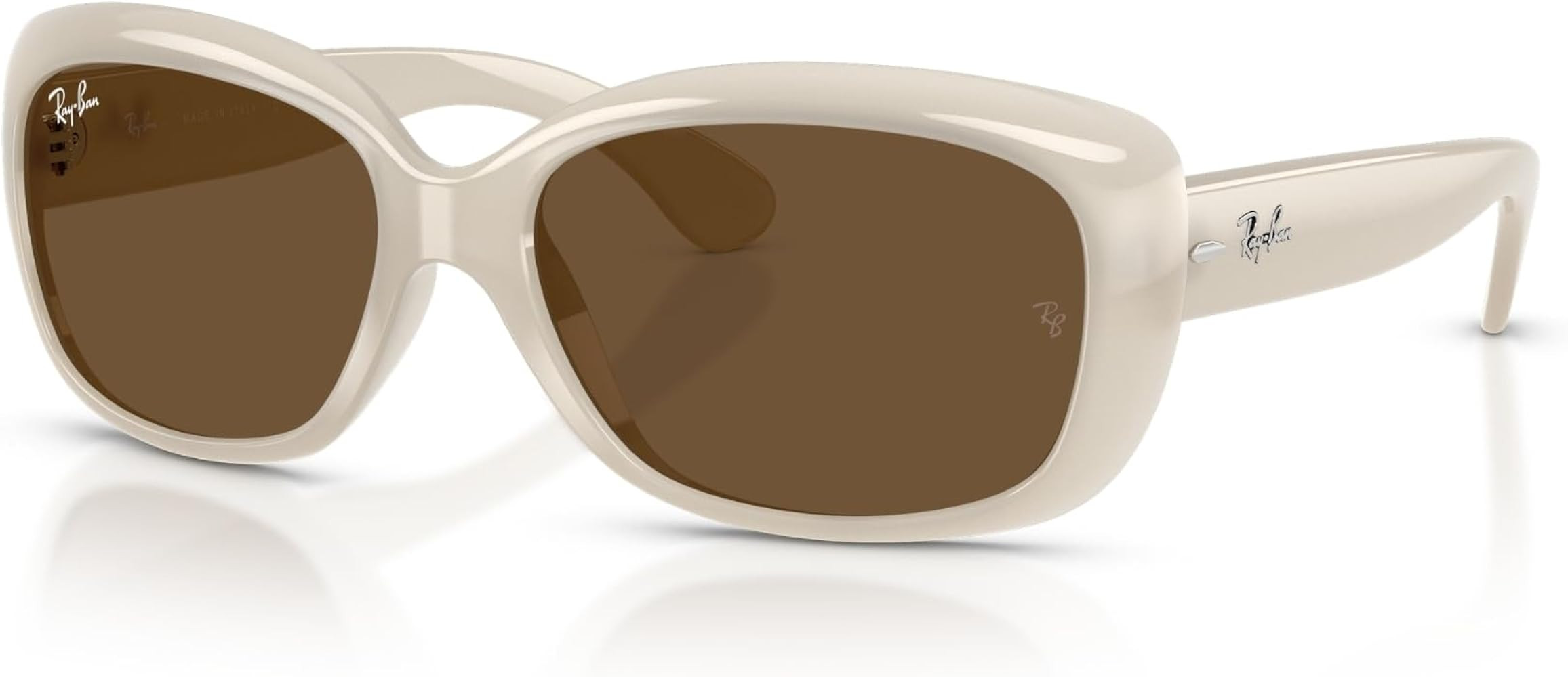 Amazon.com: Ray-Ban Womens RB4101 Jackie Ohh Butterfly Sunglasses, Black/Polarized Light Grey Gra... | Amazon (US)