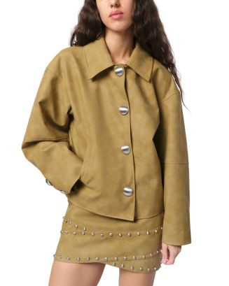Indio Faux Leather Cropped Jacket | Bloomingdale's (US)