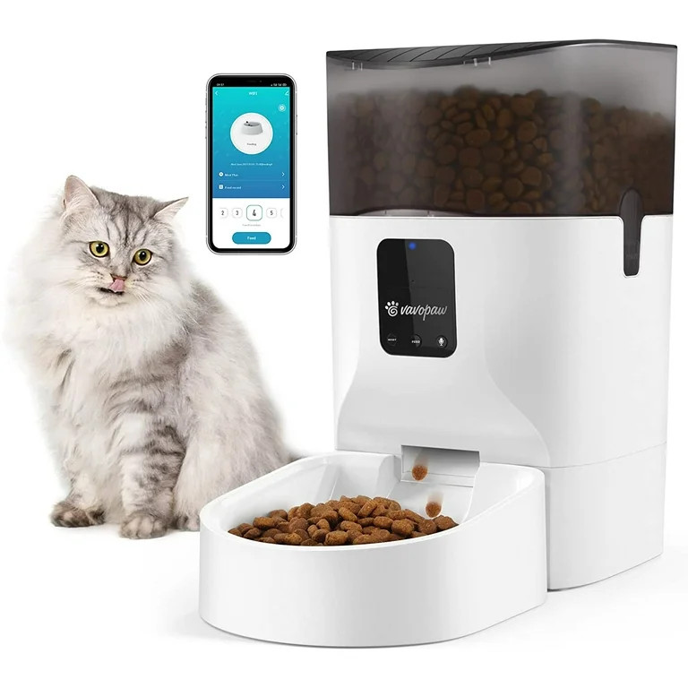 7L Automatic Cat Feeder, WiFi Enabled Smart Food Dispenser for Cats, Dogs & Small Pets with APP C... | Walmart (US)