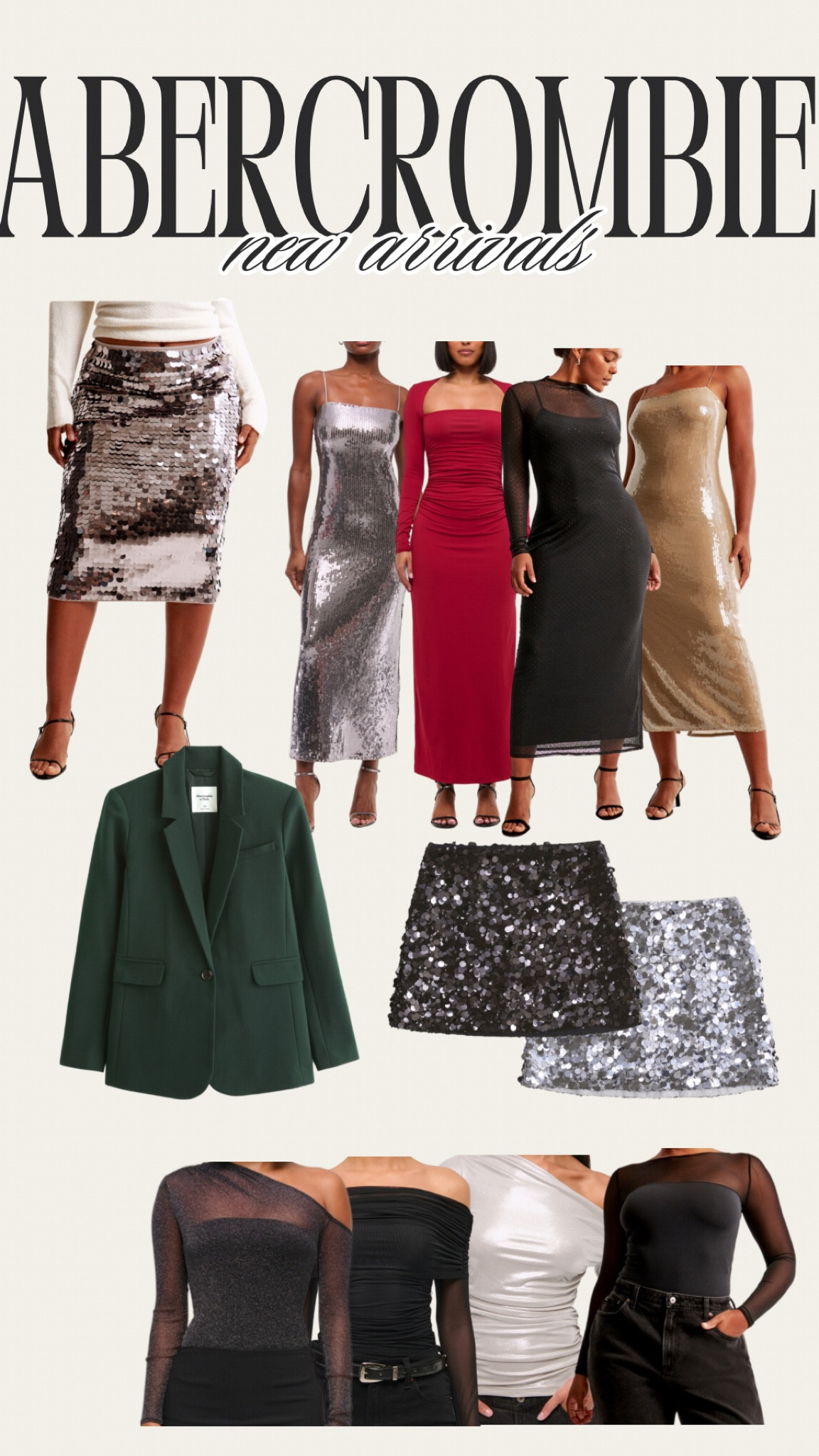 Abercrombie new PARTY ARRIVALS 🥳🙌🏼 save 20% with code PARTYAF 

#LTKU #LTKSaleAlert #LTKHoliday