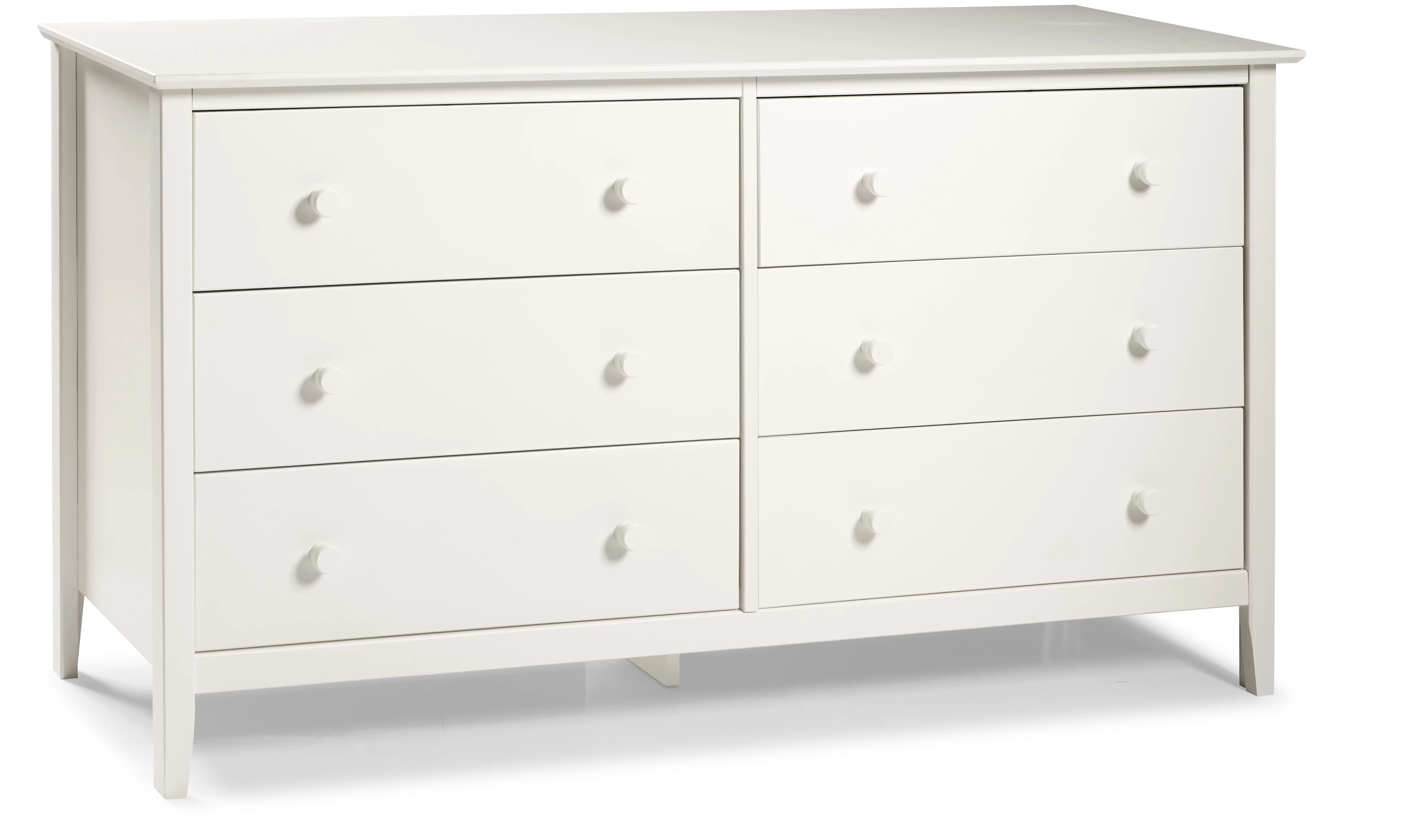 Alaterre Simplicity 6-Drawer Dresser, White - Walmart.com | Walmart (US)