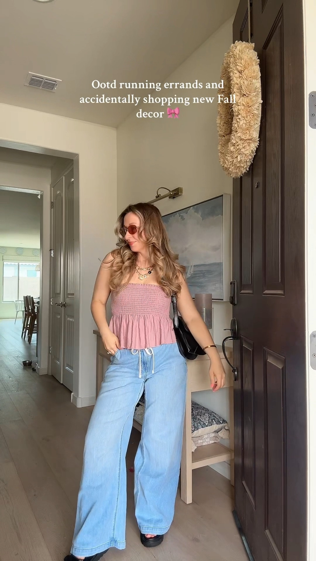 Still so in love with these drawstring bag jeans! The waistband is stretchy wearing size xs petite 

#LTKSeasonal #LTKStyleTip #LTKPetite