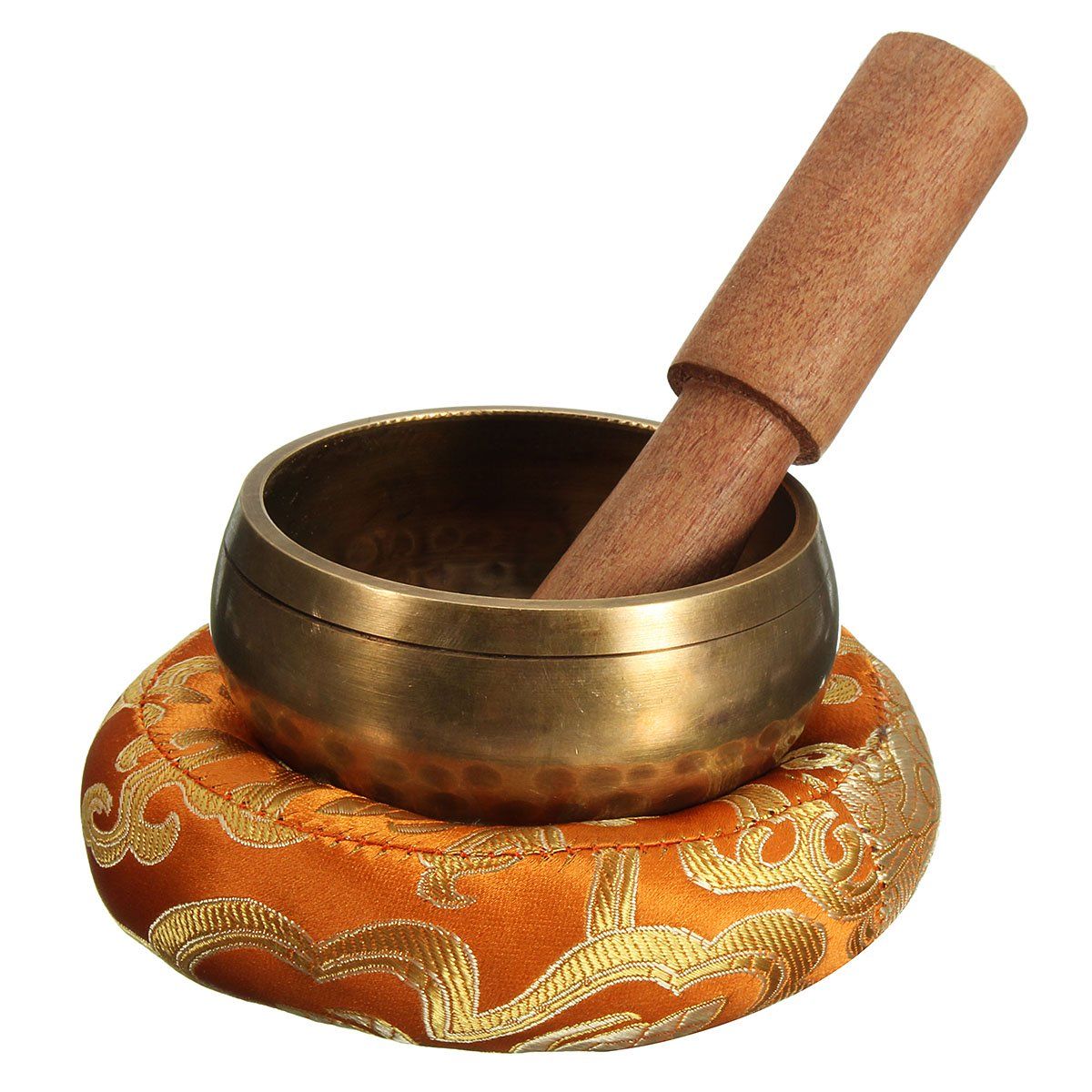 3Pcs/ Set Buddhist Hammered Copper Music Singing Bowl+ Wooden Hand Hammer + Mat Healing Prayer Ti... | Walmart (US)