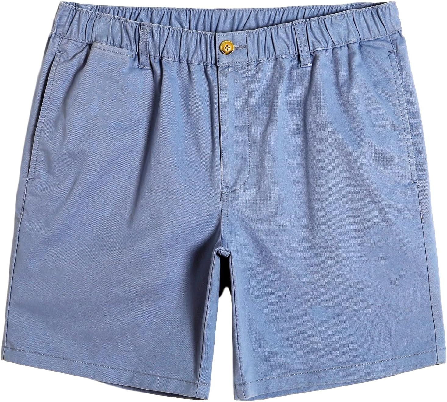 maamgic Men's Classic Fit 7" Cotton Casual Khaki Shorts with Multi-Pocket | Amazon (US)