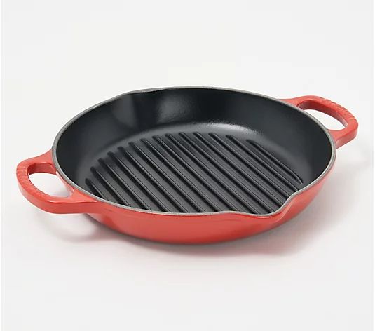 Le Creuset 9.75" Signature Cast Iron Deep Grill Pan - QVC.com | QVC