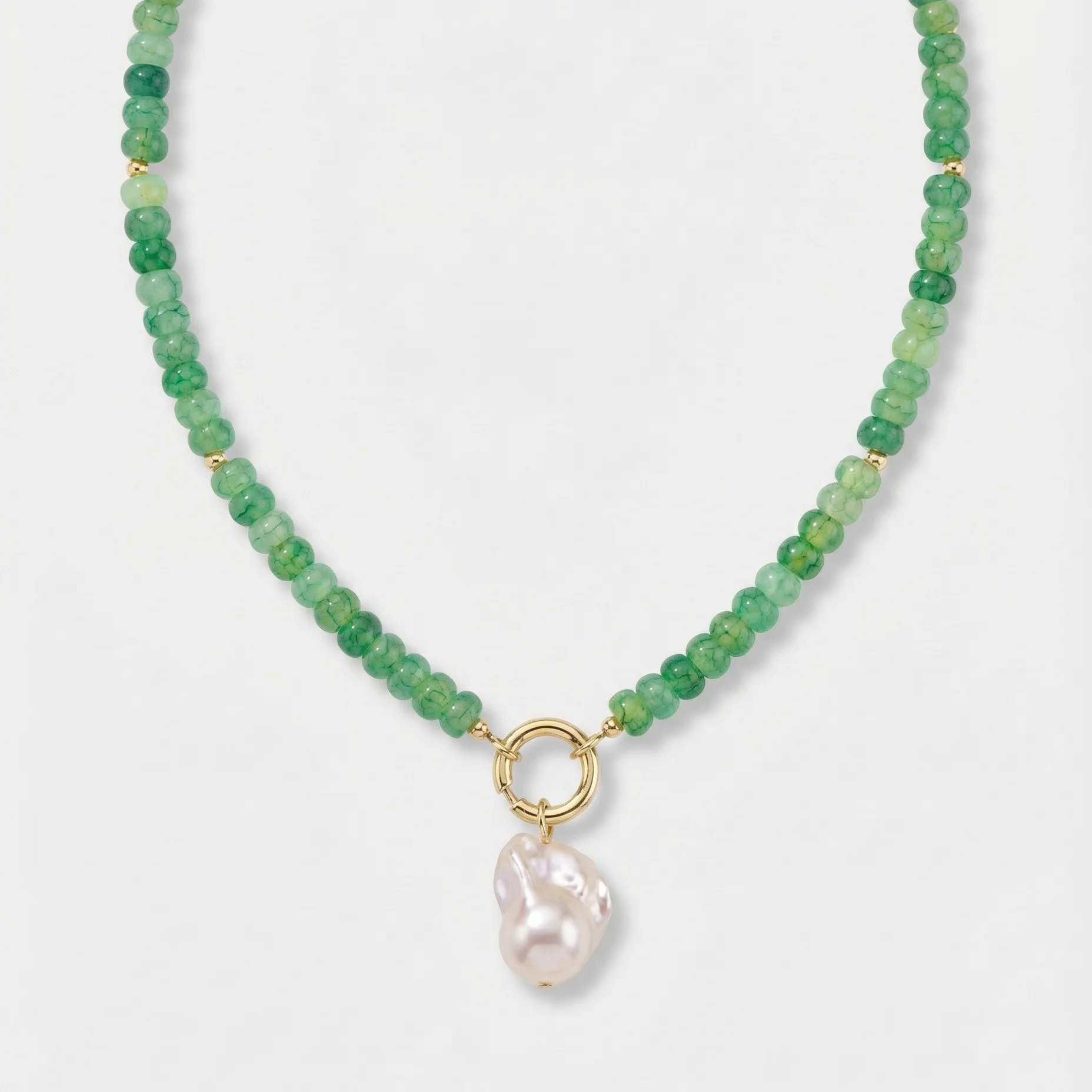 Green Goddess Pearl Necklace | Katie Dean Jewelry