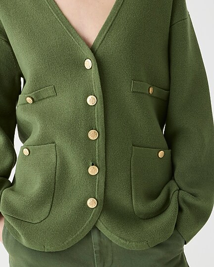 Long V-neck sweater blazer | J. Crew US