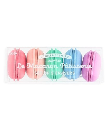 Le Macaron Patisserie Scented Erasers - Set of Five | Zulily