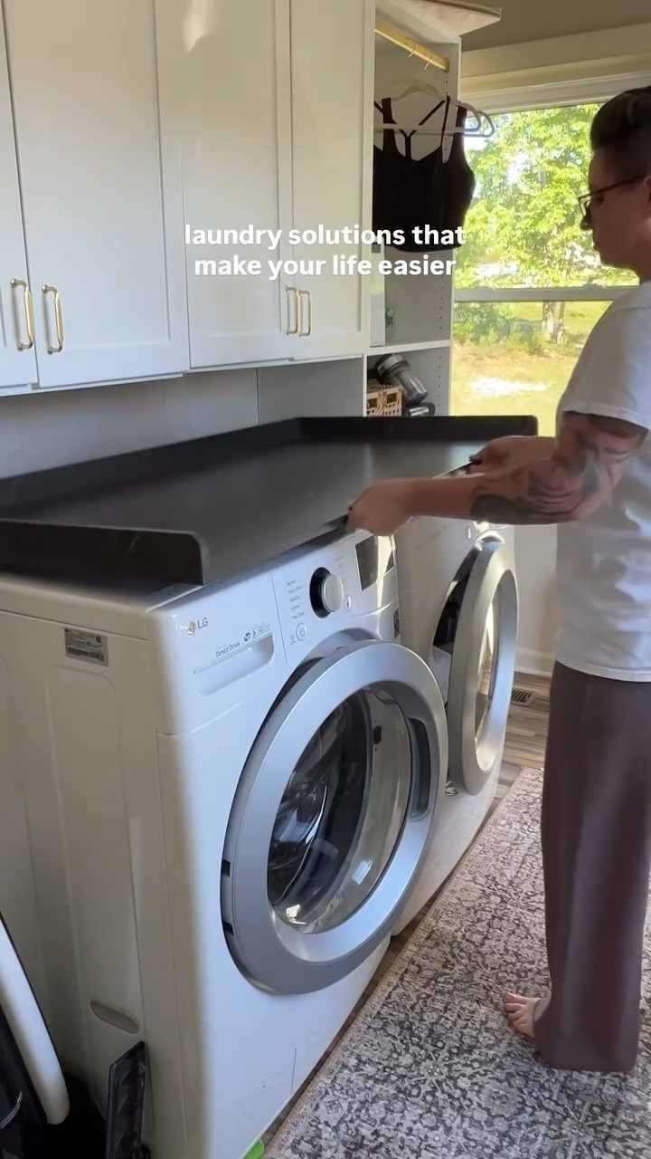 Anything that makes doing laundry easier and faster is 👌🏼in my book!

#laundryroomgoals #laundryroom #homeorganization #organizedhome #amazonhome