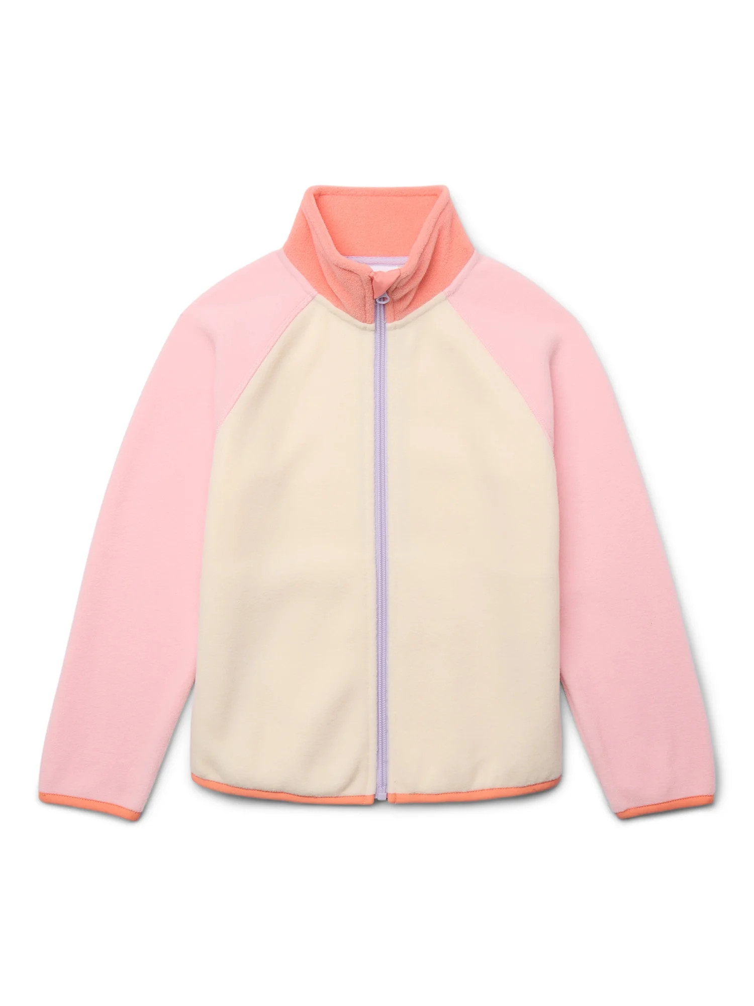 Wonder Nation Girls Microfleece Full Zip Jacket, Sizes 4-18 | Walmart (US)