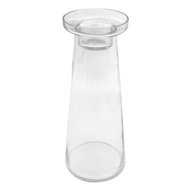 Clear Glass Pillar Candle Holder, 18.5" | At Home