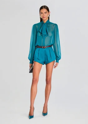Hasli Silk Chiffon Top | Retrofete