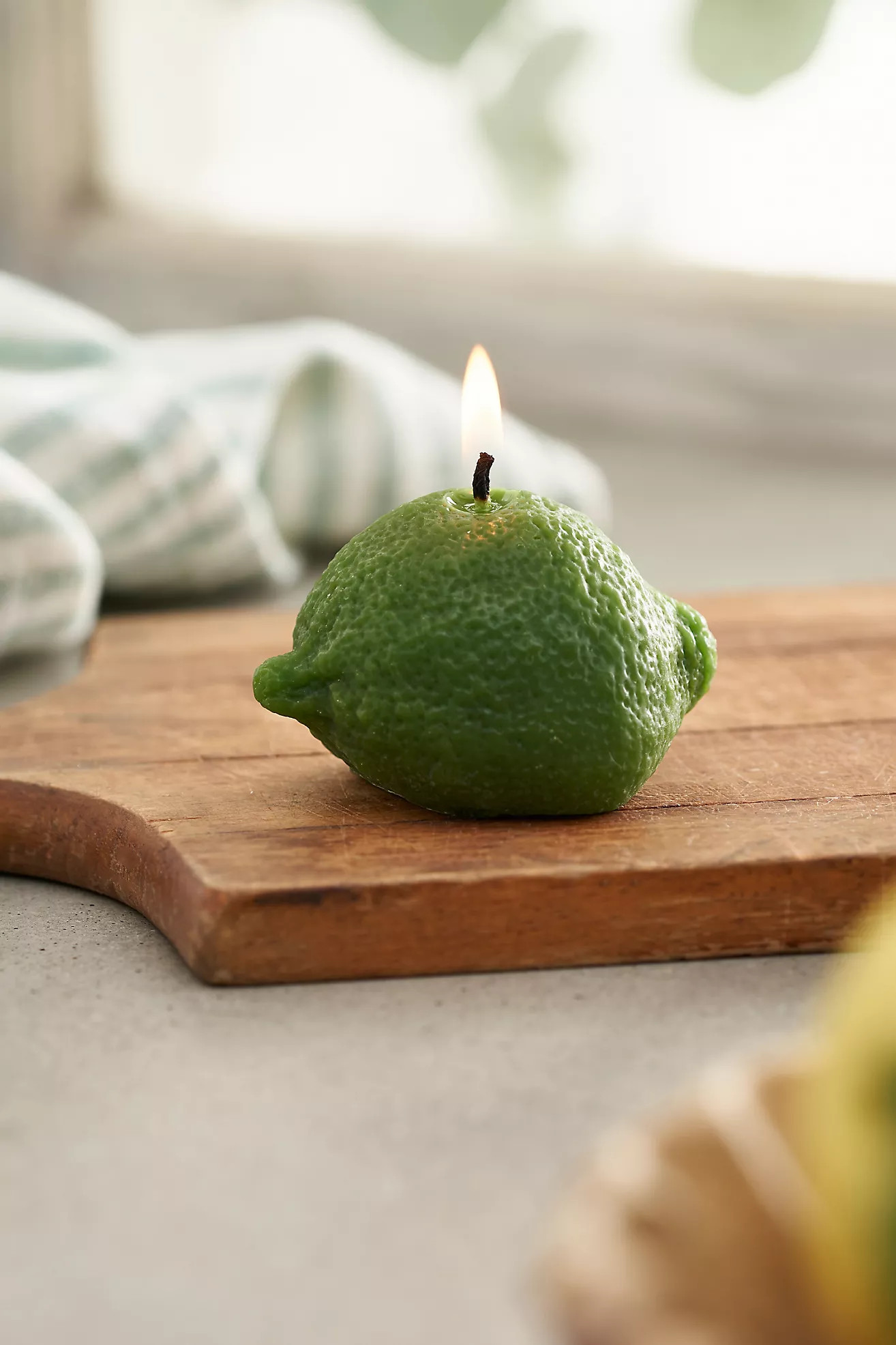 Happy Organics Lime Beeswax Candle | Terrain