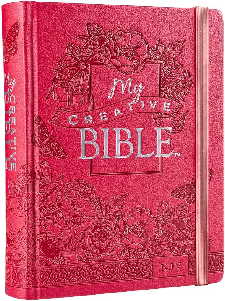 KJV Holy Bible, My Creative Bible, Faux Leather Hardcover - Ribbon Marker, King James Version, Pi... | Amazon (US)