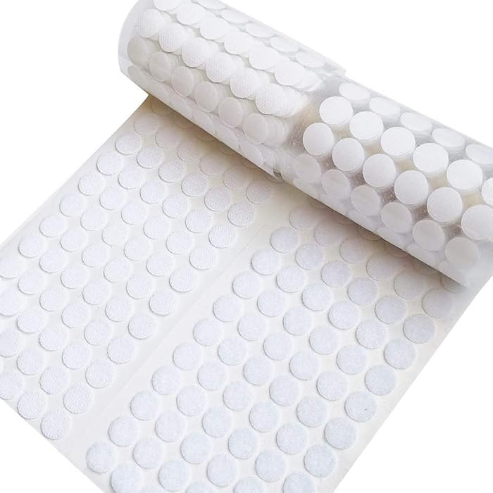 Self Adhesive Dots, Strong Adhesive 1000pcs(500 Pairs) 0.59" Diameter Sticky Back Nylon Dots, Hoo... | Amazon (US)