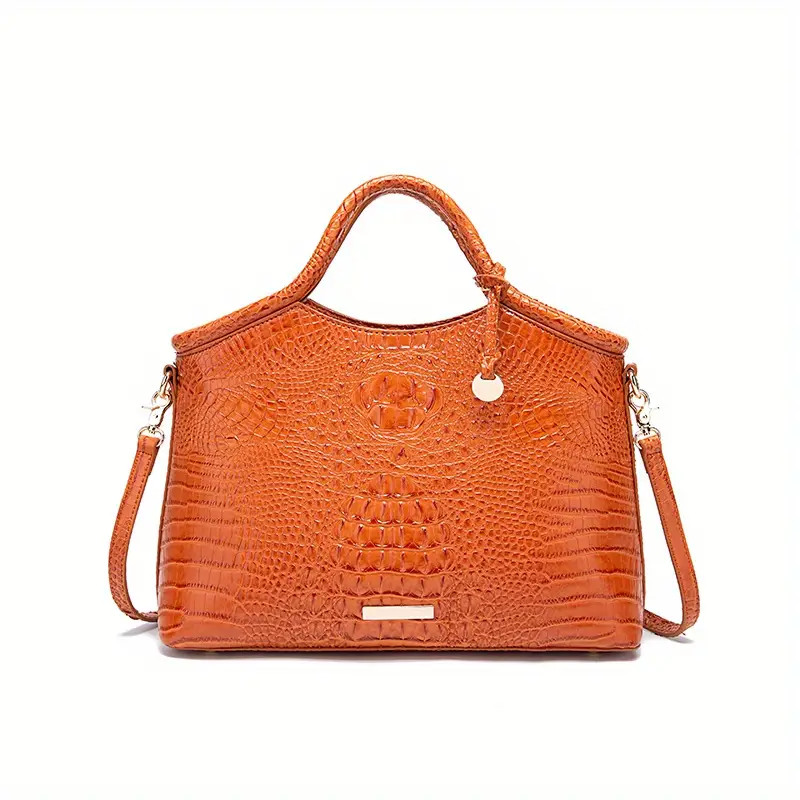 Stylish Gradient Color Shoulder Bag Crocodile Print - Temu | Temu Affiliate Program
