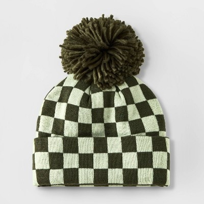 Boys' Cuffed Knitted Beanie - Cat & Jack™ Green | Target