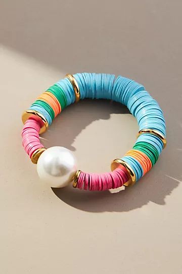 Sweet Escape Puka Shell Stretch Bracelet | Anthropologie (US)