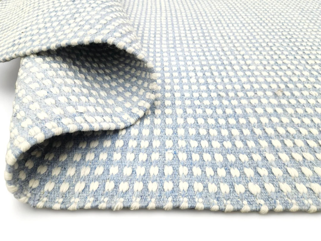 Sky Blue 5X8 Modern Hand Woven High Quality Indoor Outdoor Flatweave Rug Customize in Any Size - ... | Etsy (US)