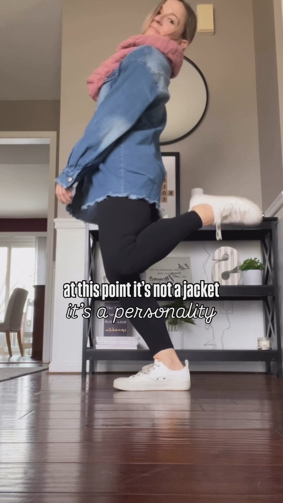 At this point it’s not a jacket, it’s a personality 😅

If you see me out… just assume I’m wearing this. School drop-offs, errands, working from home—it’s coming with me every time.

Because somehow it makes every “I just threw this on” outfit look like I actually planned it 🙌

If you’re a leggings + tee girl too… this is your missing piece 🤍

Follow for easy, everyday outfit ideas
Save this for your next outfit meltdown
Share with a friend who also wears the same 3 things on repeat

#momstyle #casualoutfits #everydayoutfits #momsover30 #fitover30 

#LTKgrwm #LTKootd #LTKPetite