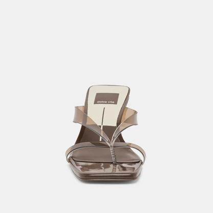 Brevel Vinyl Dk Brown Jelly Heels | Dolce Vita | DolceVita.com