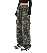 SESERAGI Cargo Pants Women Baggy Streetwear Y2K Drawstring Trousers Wide Leg Pants | Amazon (US)