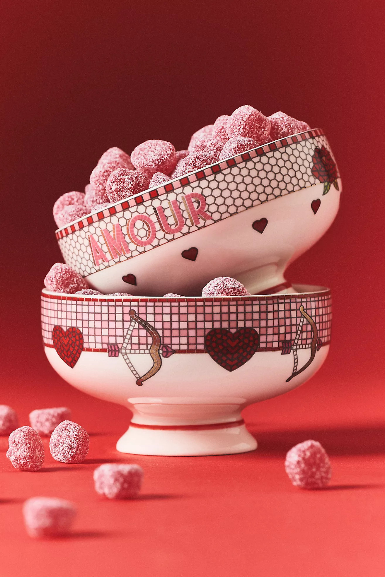 The Bistro Tile Stoneware Nut Bowl: Valentine's Day Edition | Anthropologie (US)