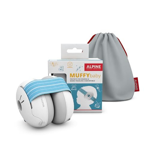 Alpine Muffy Baby Ear Protection for Babies and Toddlers up to 36 Months - CE & ANSI Certified - Noise Reduction Earmuffs - Comfortable Baby Headphones Against Hearing Damage & Improves Sleep - Blue | Amazon (US)