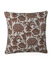 24X24 Jacobean Floral Oversized Feather Filled Pillow, Polyester | TJ Maxx