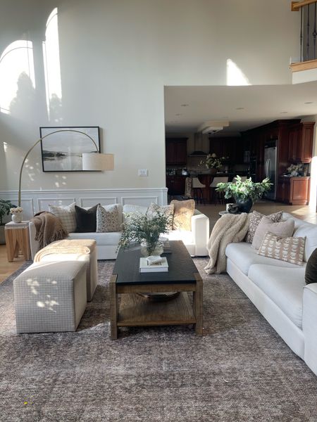 Great Room views! 

#homedecor #livingroom #potterybarn #affordablehomedecor #amazonhome #amazon #sofa #ottoman #archedlamp #homedesign 

#LTKsalealert #LTKhome #LTKstyletip