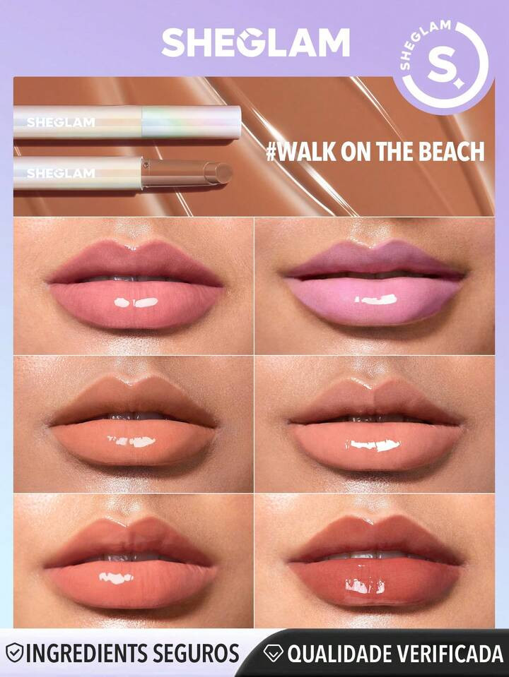 SHEGLAM Pout-Perfect Shine Lip Plumper-Walk on the Beach | SHEIN