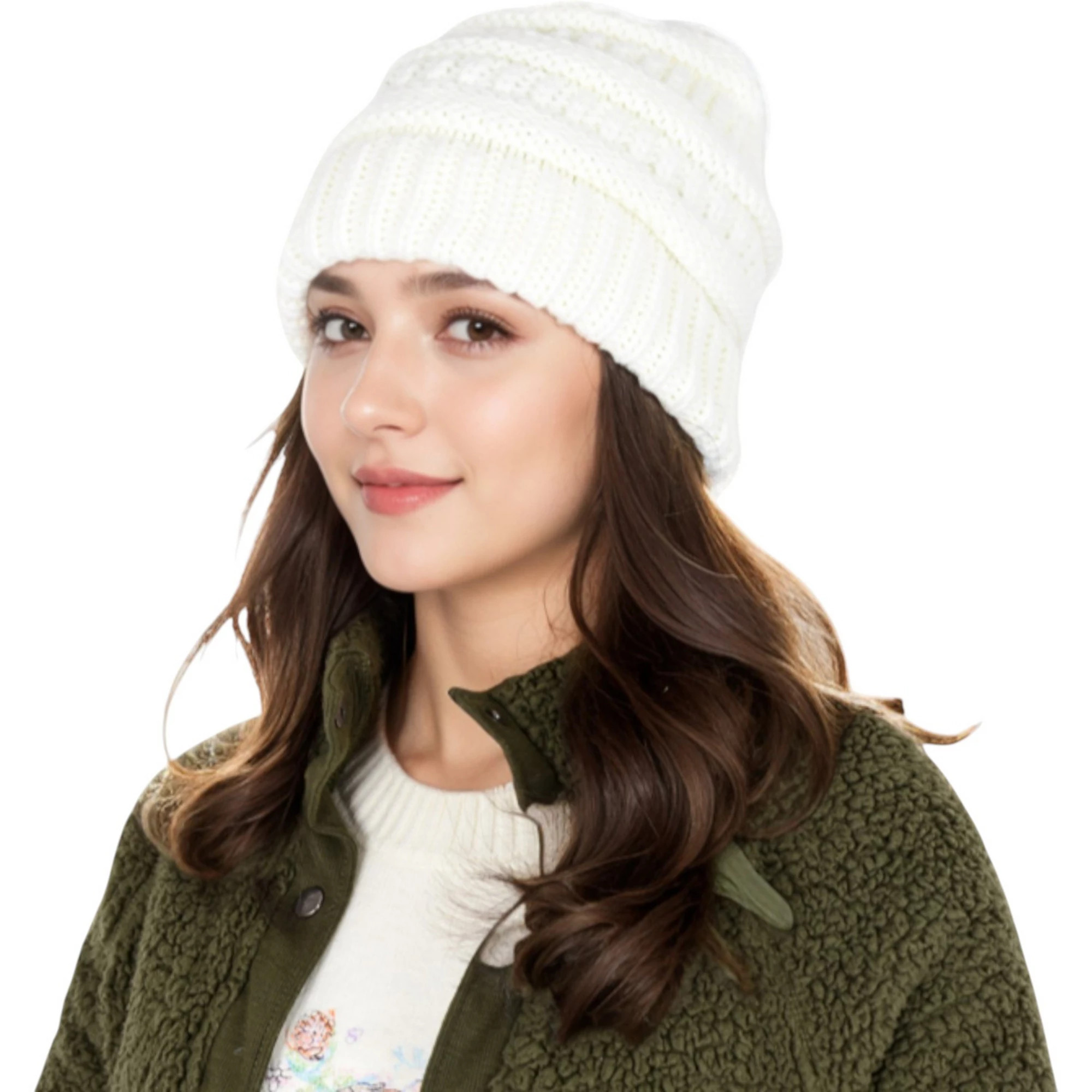 Women's Satin-Lined Knit Beanie for Hair Protection and Moisture Retention in a Cozy Slouch Desig... | Kohl's